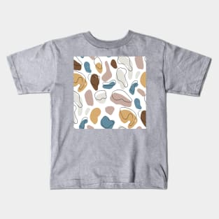 Pastel Solid Color Pebbles Kids T-Shirt